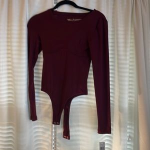 Never worn red body suit